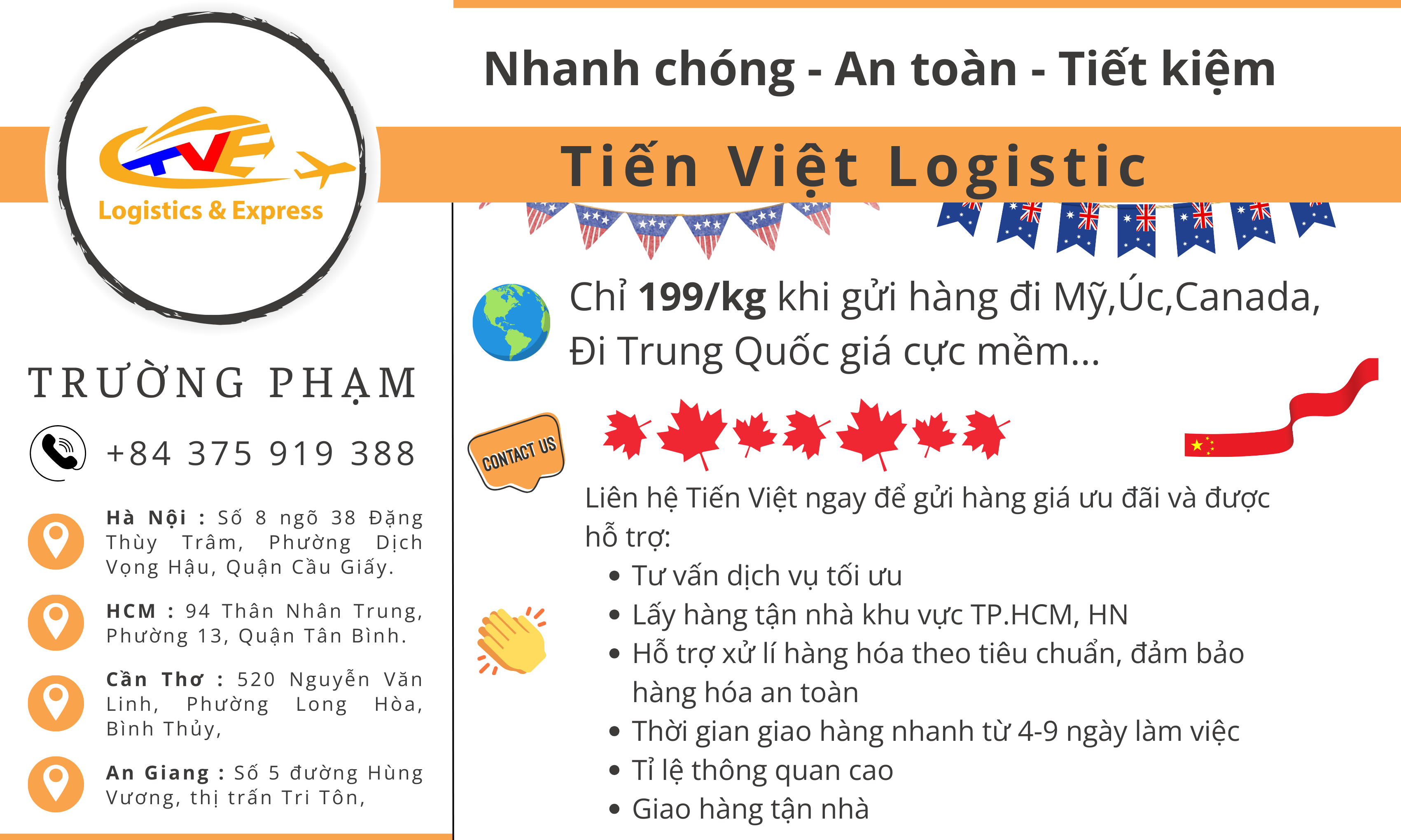 Vận chuyển quốc tế Tiến Việt